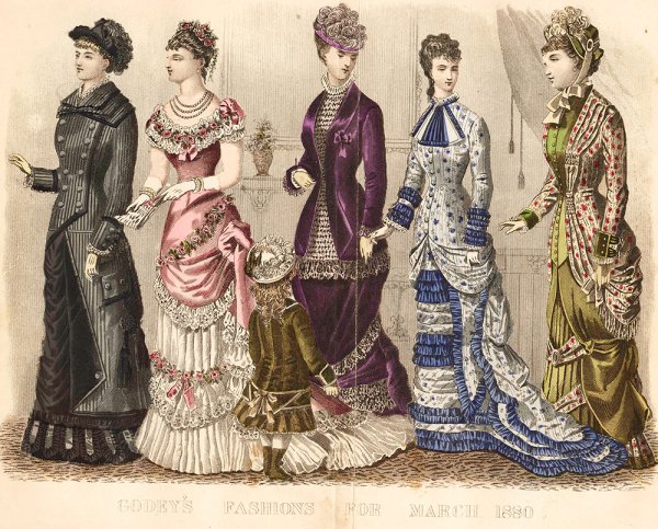 Мода 1880 Англия