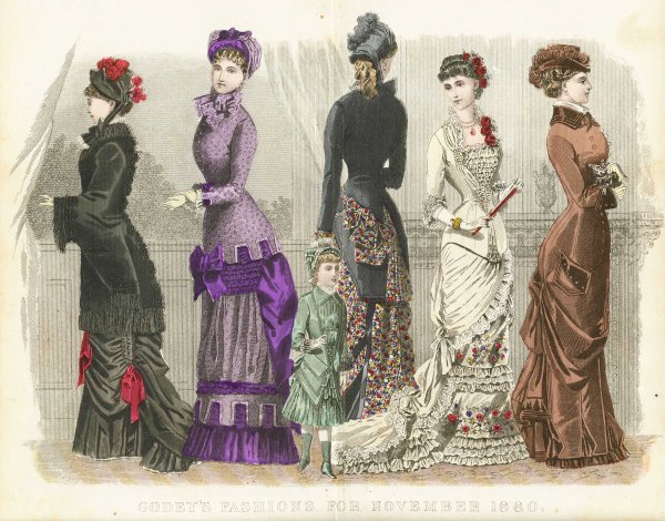 Мода Англии 1880х