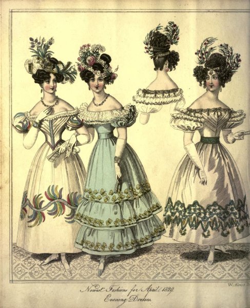Мода 19 века в Европе Романтизм