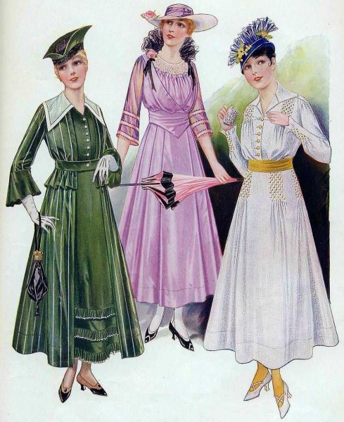 1910 Америка мода