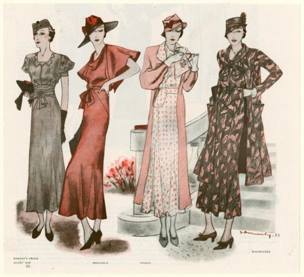 Мода в Англии 1930