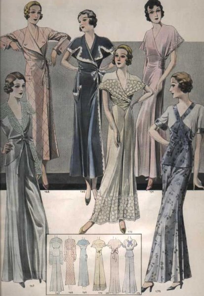 Женская мода 30-х годов 20 века