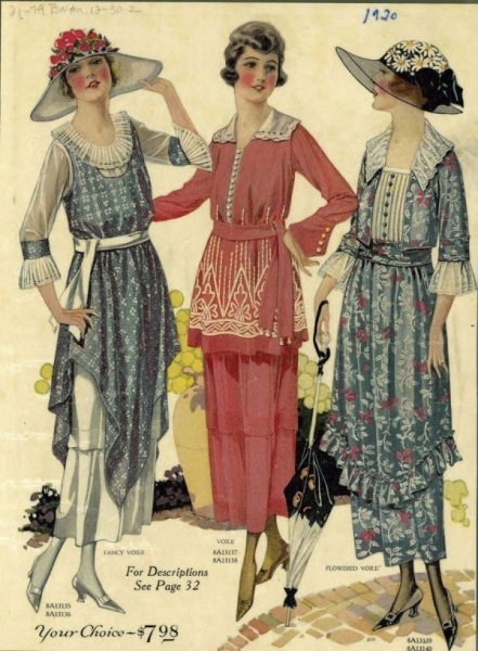 Эдвардианская мода 1920