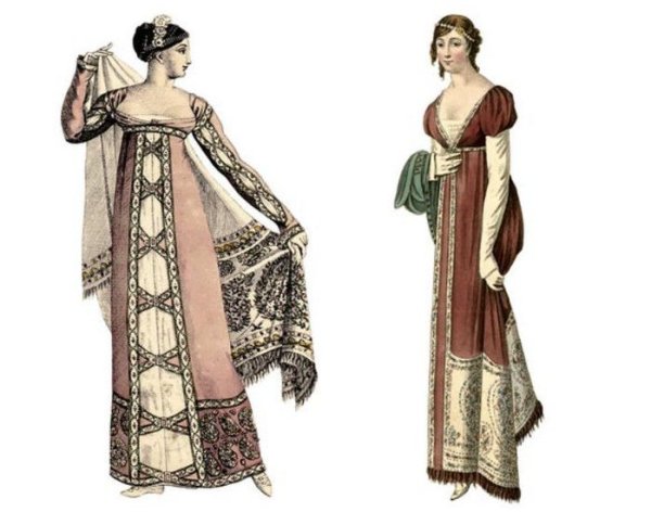 Одежда в стиле Ампир 19 век