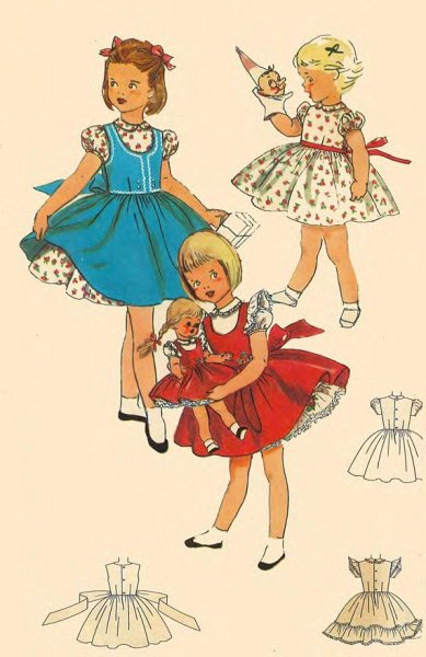 Детское платье 50-х годов