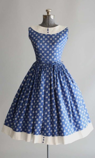 Ситцевые платья 50-х годов