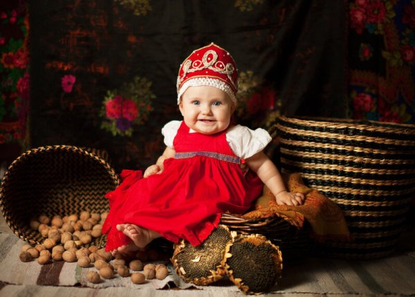 Фотосессия в русском народном стиле для детей