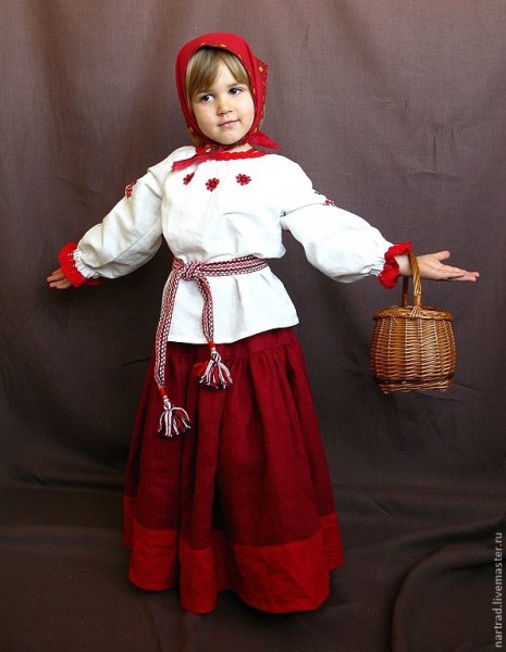 Крестьянские детские костюмы